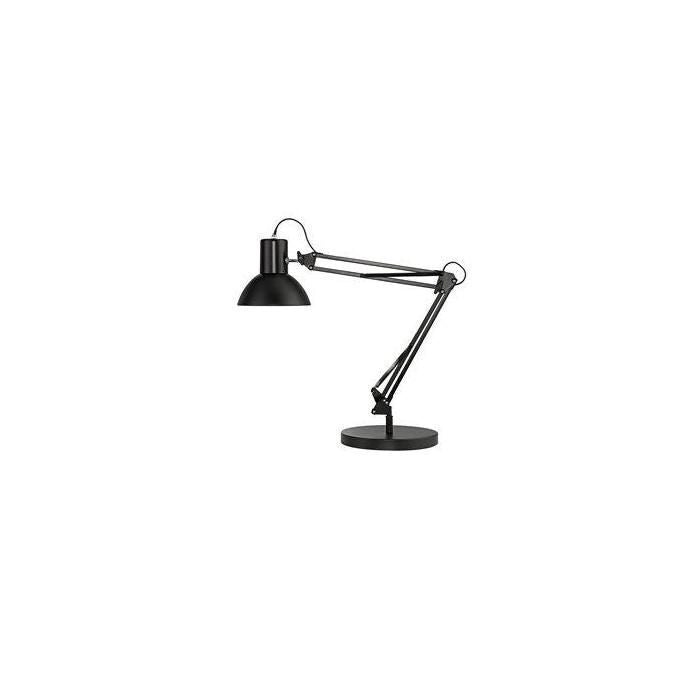 Unilux 400093600 Success 66 Lampada da Tavolo LED E27 11 W con Interruttore sul Cavo e Morsetto colore Nero