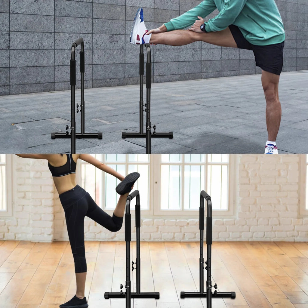 Stazione per Dip Bar Regolabile, Parallele Heavy Duty e Barre Parallele, Supporti Dip Stabili per Home Gym, Calisthenics e Attrezzatura per Allenamento Parte Superiore del Corpo