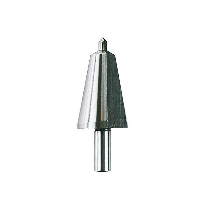 Krino MM 16 ÷ 30 - GAMBO Ø 10 Fresa Conica HSS-G per Lamiere e Tubi Diametro Minimo 16 mm Massimo 30,5 mm Gambo 10 mm colore Acciaio
