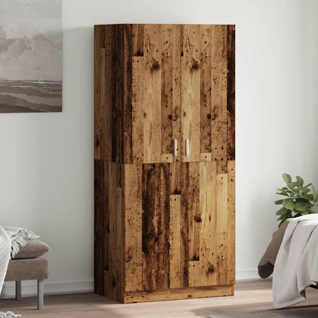 Armadio Legno Antico 80x52x180 cm in Truciolato CFW7522560