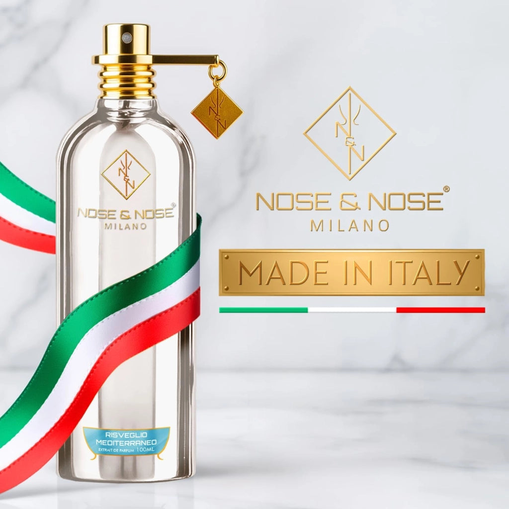 Nose & Nose Milano Risveglio Mediterraneo Profumo Unisex 100 ml – Extrait de Parfum 30% Essenza Pura, Ispirato a Risvelium, Fragranza Intensa e Persistente
