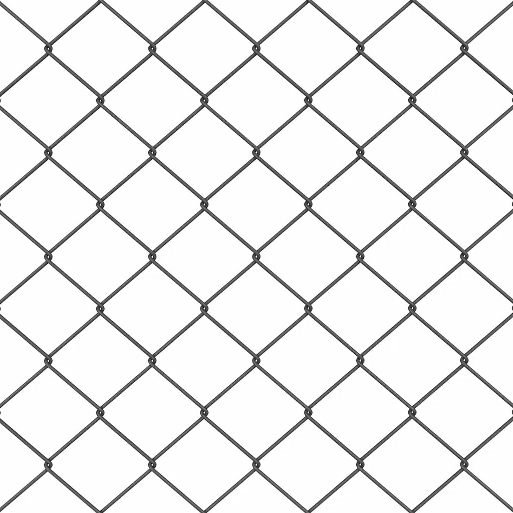 Palo della recinzione | Pannello per recinzione Grigio 25 x 0,4 m (rete 40 x 40 mm)