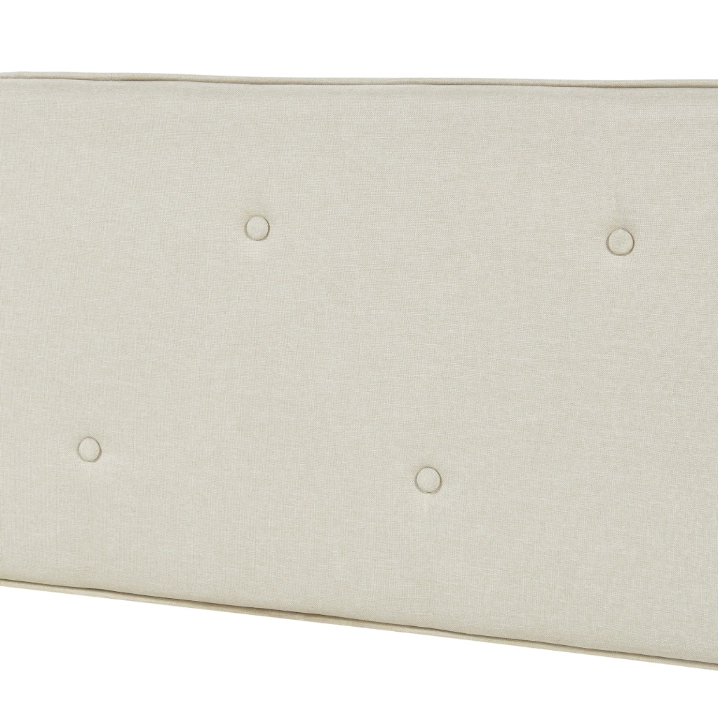 Testiera Letto Tokke Testata Imbottita da Parete 160x52 cm Beige [en.casa]