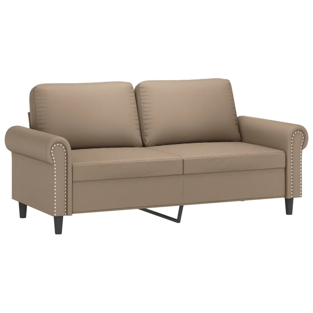 Set di Divani 3 pz con Cuscini cappuccino in Similpelle 3202159