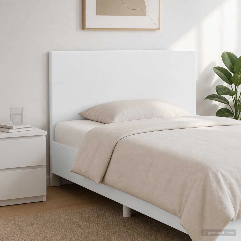 Testiera da Muro BREDA Bianco Legno ingegnerizzato 897635