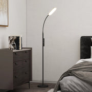 Lampada da terra LED ULEVR dimmerabile 175 cm con telecomando, touch, collo d'oca orientabile 360¡ã e timer