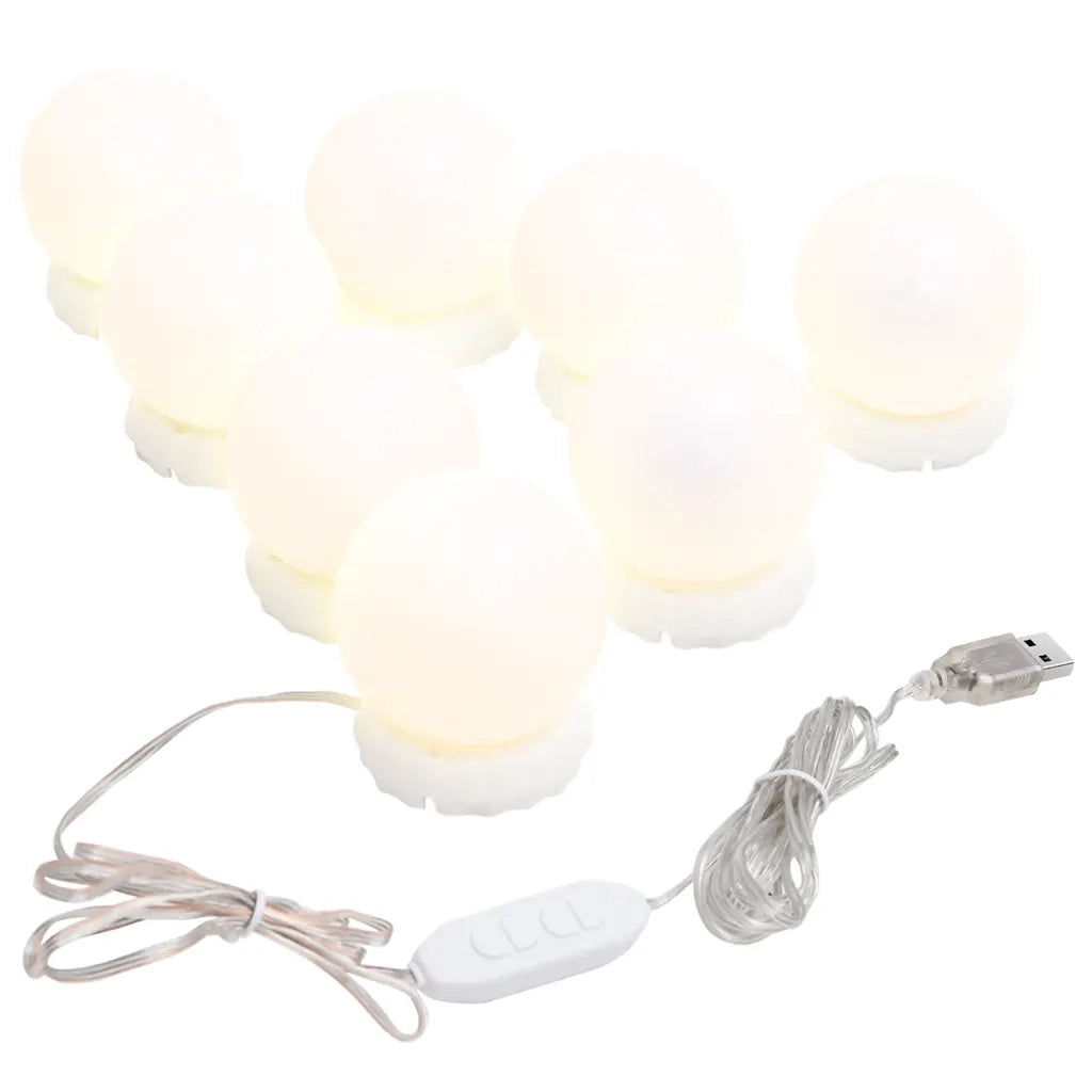 Specchio da Parete Rotondo con Luci LED-Specchio a Muro-Specchio Decorativo in Vetro 194993
