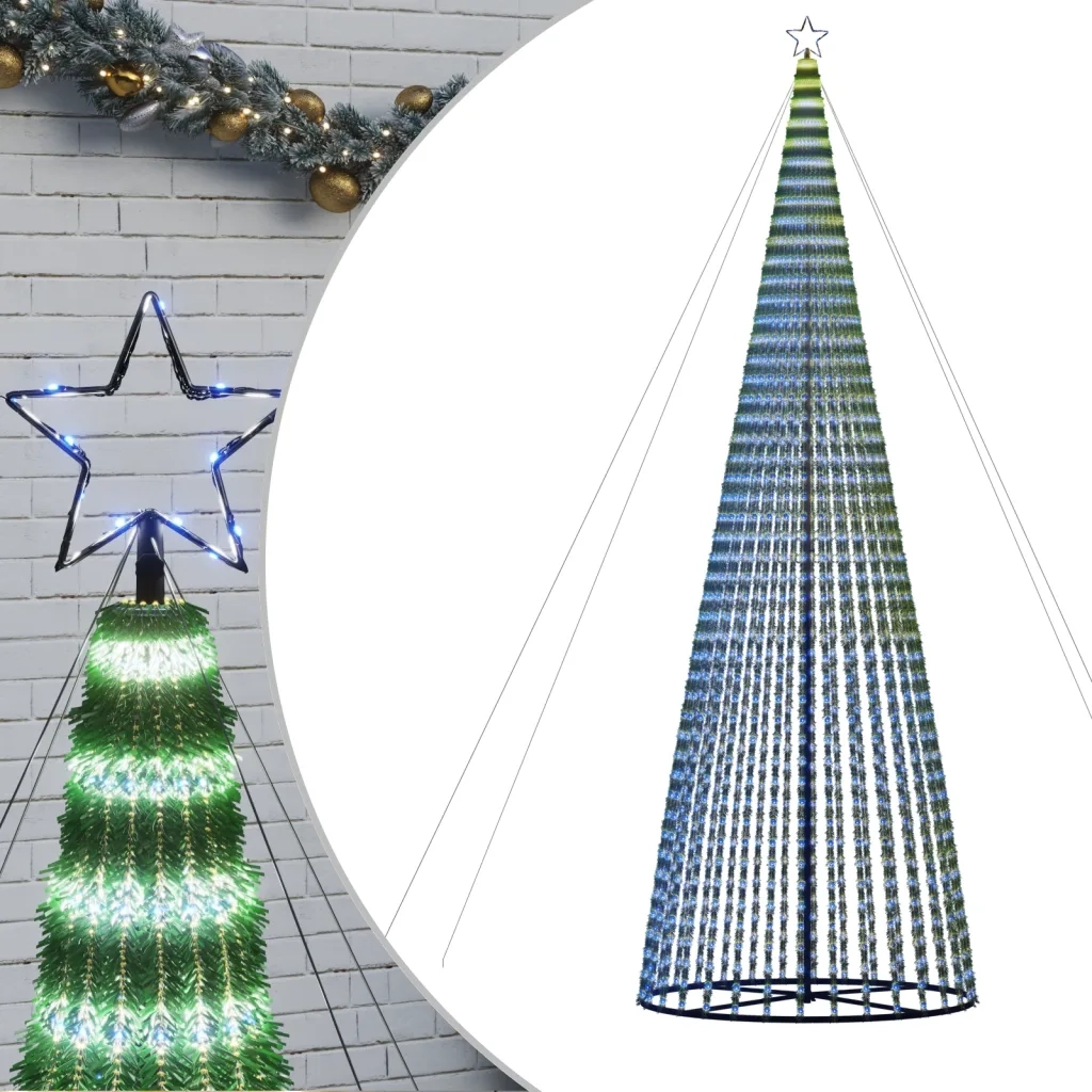 Albero di Natale a LED-Decorazioni natalizie 1544 LED Blu 500 cm
