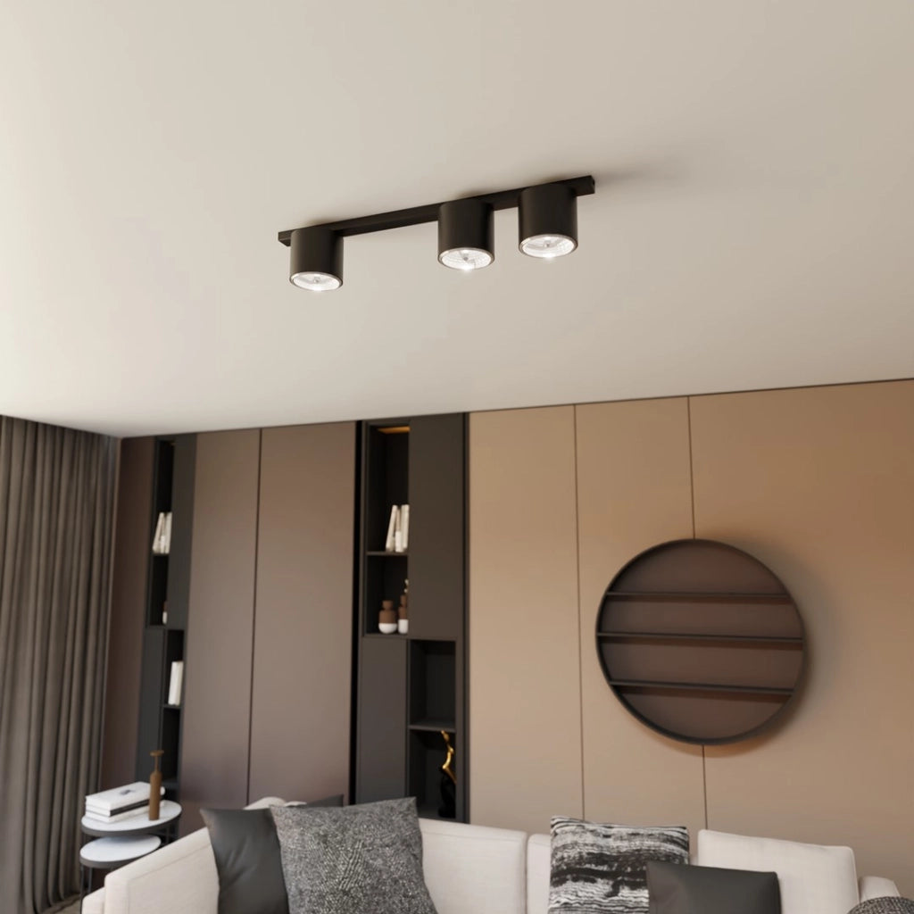 Barra faretti NANO nera minimalista 70cm 3xES111 15W Emibig