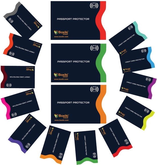 Hoezen per RFID per Pasaporto e Carte di Credito