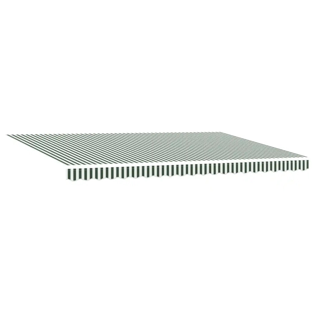 Tenda Retrattile Verde e bianco 500 ×300 cm Tessuto 3331464