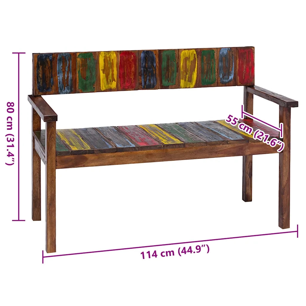 Sedie da Pranzo 4 pz in Legno Massello di Recupero 326180