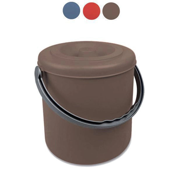 Stefanplast Pattumiera Eureka con Coperchio 10 Litri Blu