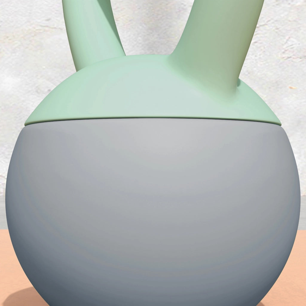 Kettlebell 6 kg ¨C Xylo ¨C Sabbia Metallica Impugnatura Antiscivolo Verde Grigio 19x19x28 cm