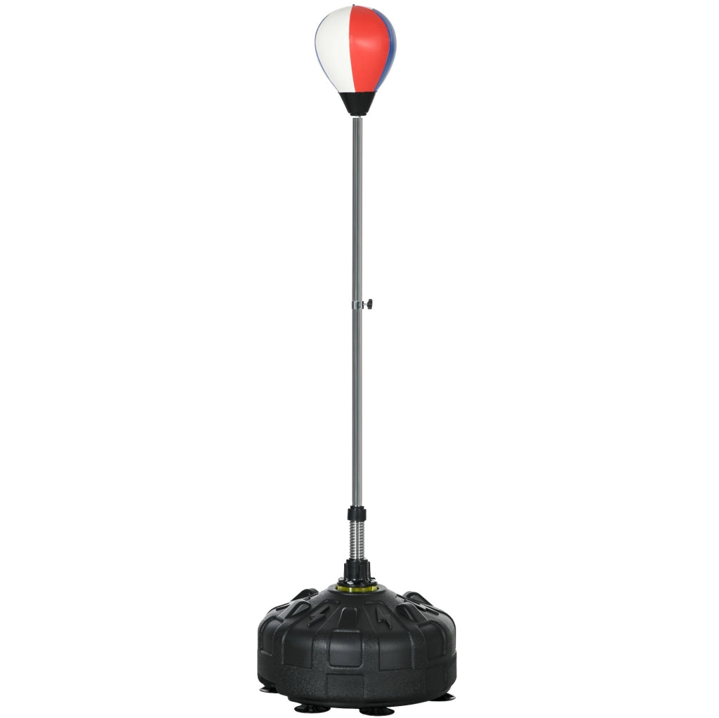 Punching Ball Regolabile con Base Zavorrabile 48 x 147-165 cm Rosso - Allenamento Fitness e Boxe