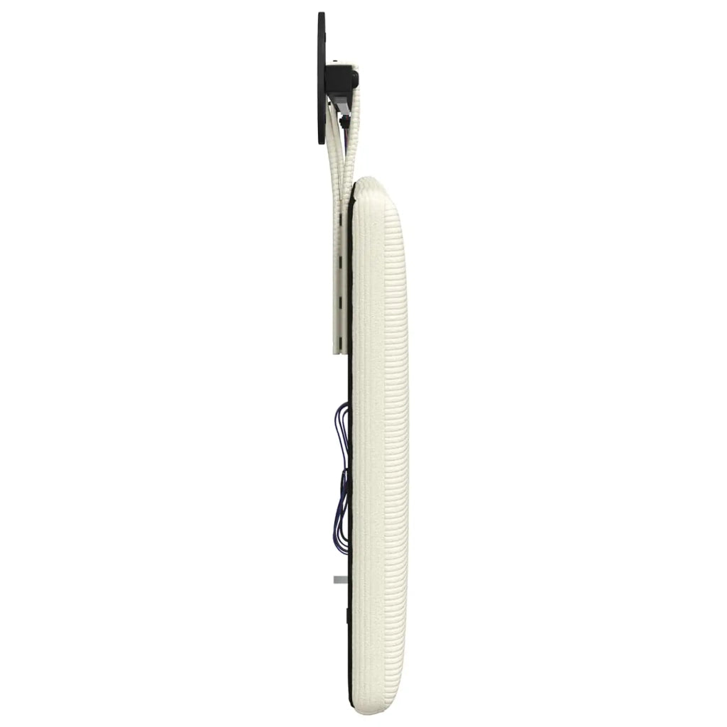 Testiera sospesa Con luce LED Crema Tessuto in Cords 3424292