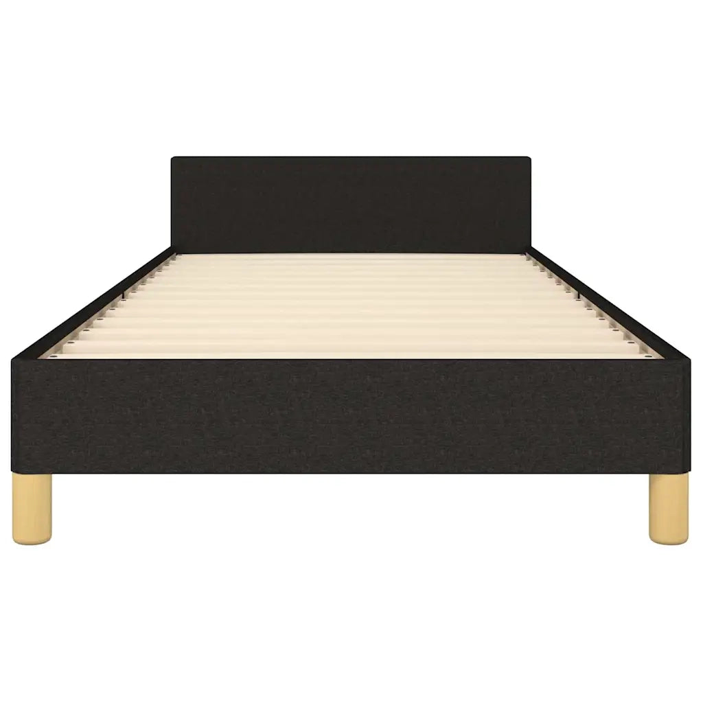 Giroletto senza Materasso-Struttura Letto Nero 90x190 cm in Tessuto 328184