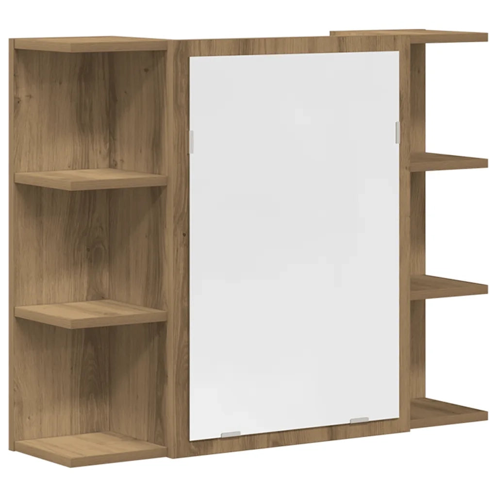 Set Mobili da Bagno 3 pz Rovere Artigianale Legno Multistrato 3328568