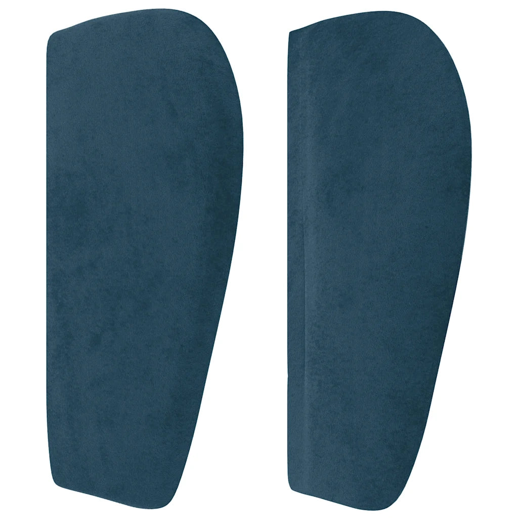 Testiera ad Orecchio Blu Scuro 103x23x78/88 cm in Velluto 3117428