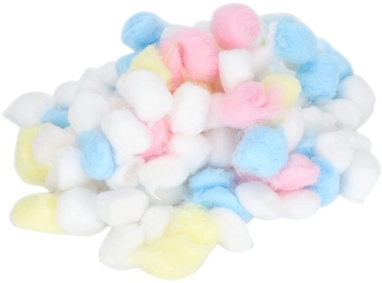 Palline di cotone colorate - Set di coperte per bambini con animali - Foderaggio per gabbia di hamster - Sicurezza invernale - Materiale morbido e caldo