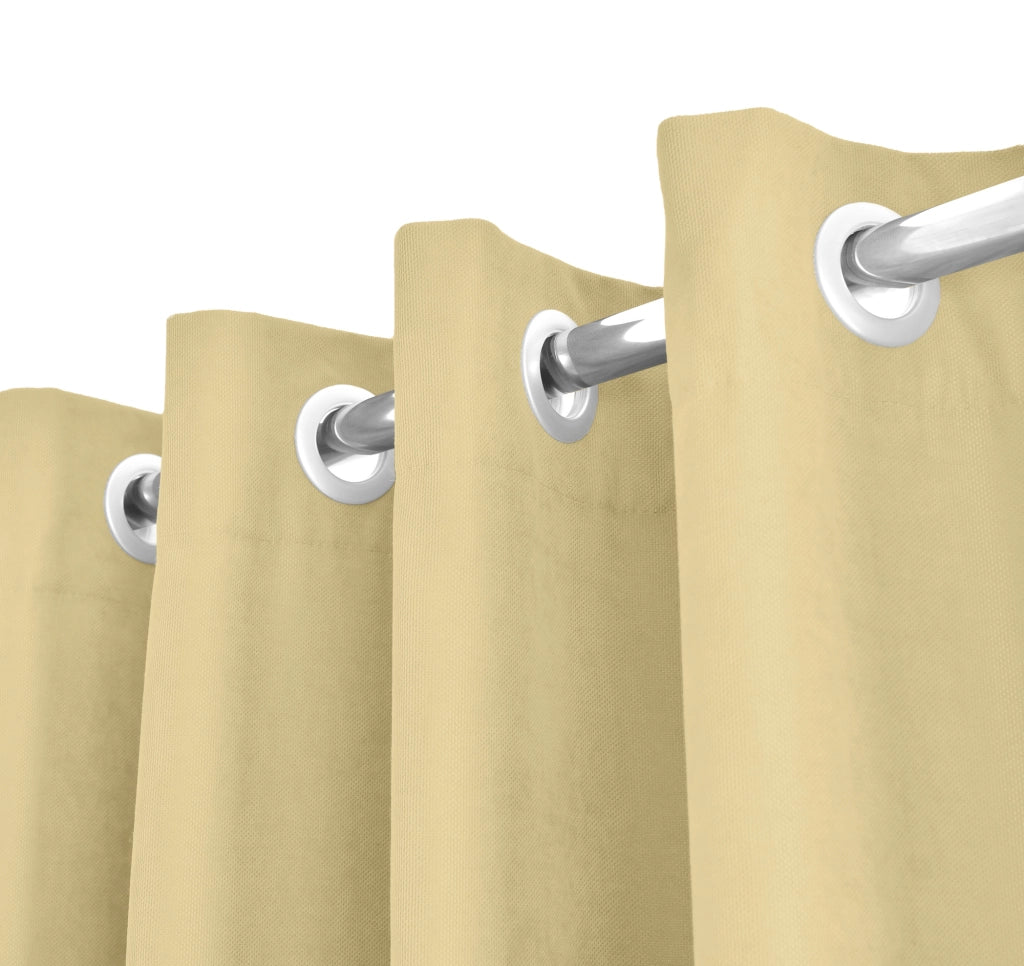 Tenda Semioscurante 140 x 290 Cm Moderne Con Occhielli  Beige - 2 Tende
