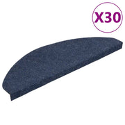 Tappetini Autoadesivi per Scale 30 pz | Gradini per Scale Blu 65x22,5x3,5 cm