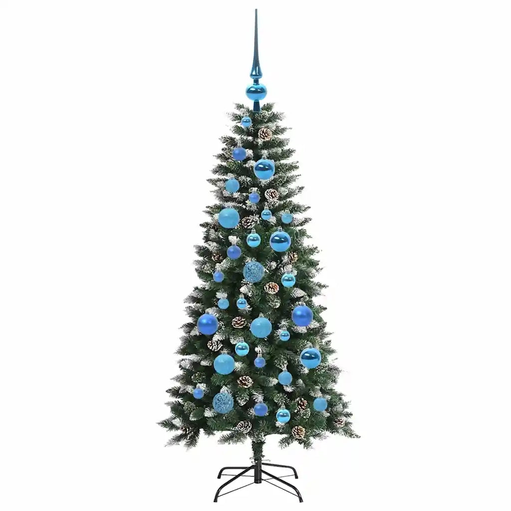 Albero di Natale artificiale con 150 LED Verde 120 cm 3395803
