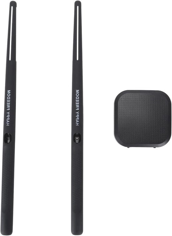 Immersiva Esperienza Air Drumset - Posizionamento Preciso - Portatile e Leggero - Materiali affidabili - Kit di allenamento con bacchette, pedali e 8 suoni - Per adulti