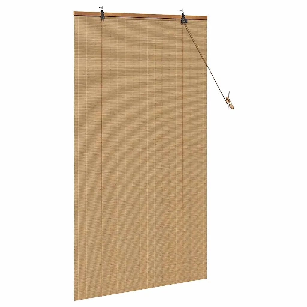 Tenda a rullo con tende-Tenda avvolgibile Marrone 80 x 160 cm Bamb¨´ 527377