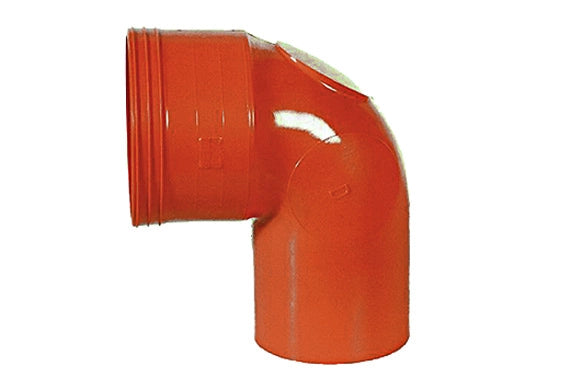 CURVA WC IN PVC  ARANCIO- Diam. 100- senza- pezzi 1