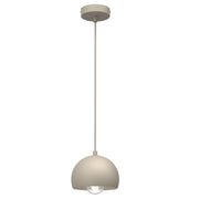 Lampada a sospensione Sool beige metallo E27 Luminex