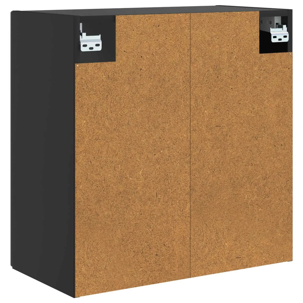 Mobiletto a muro 59 x 31 x 60 cm Legno ingegnerizzato Nero 899256