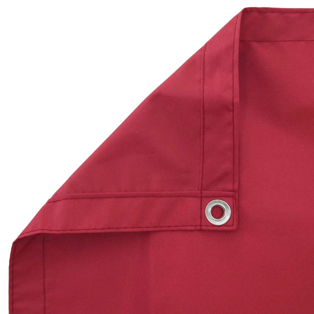 Schermo da balcone | Paravento da Balcone Rosso 100 x 800 cm Tessuto Oxford