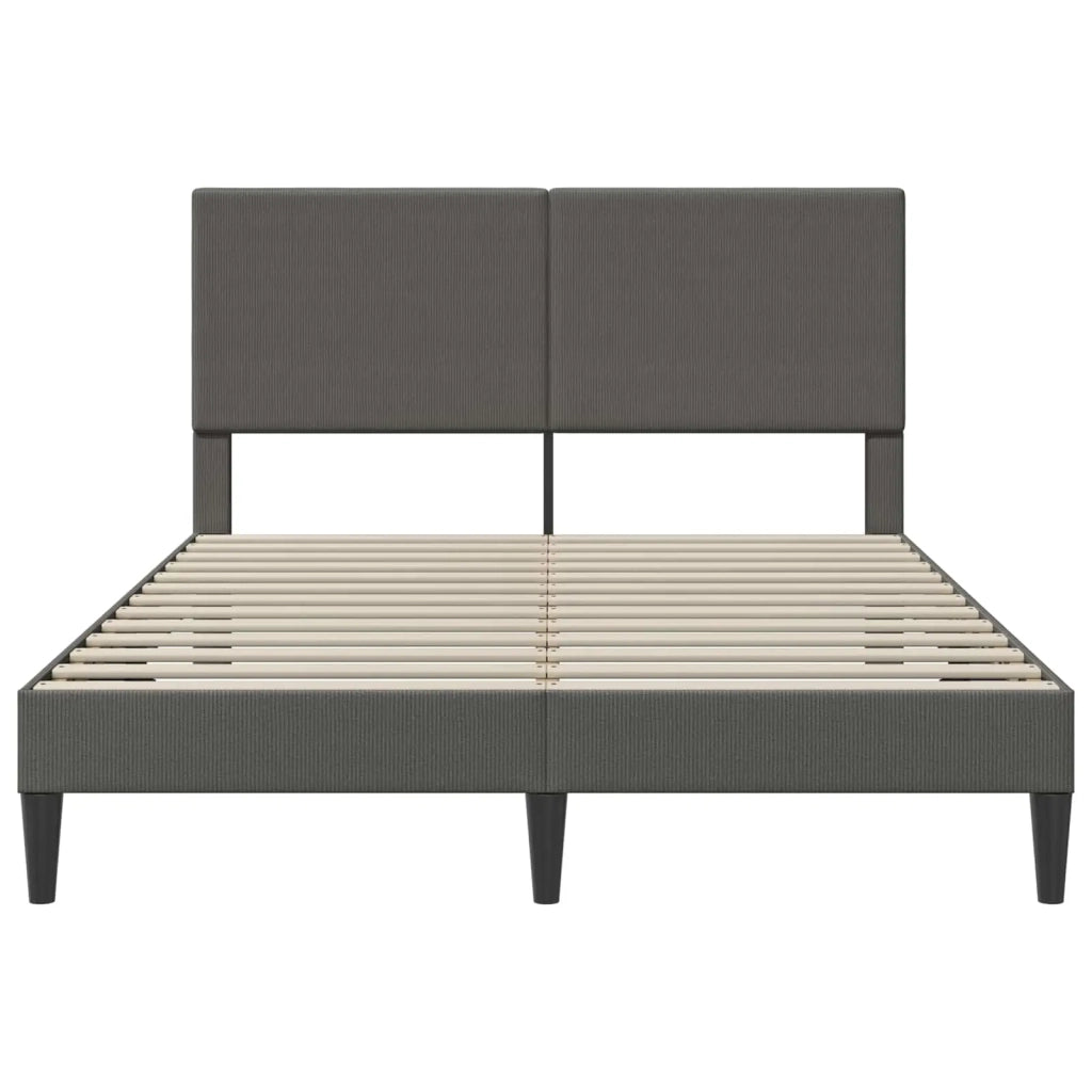 Struttura del letto Grigio Scuro 120 x 200 cm Tessuto in Cords 42027725