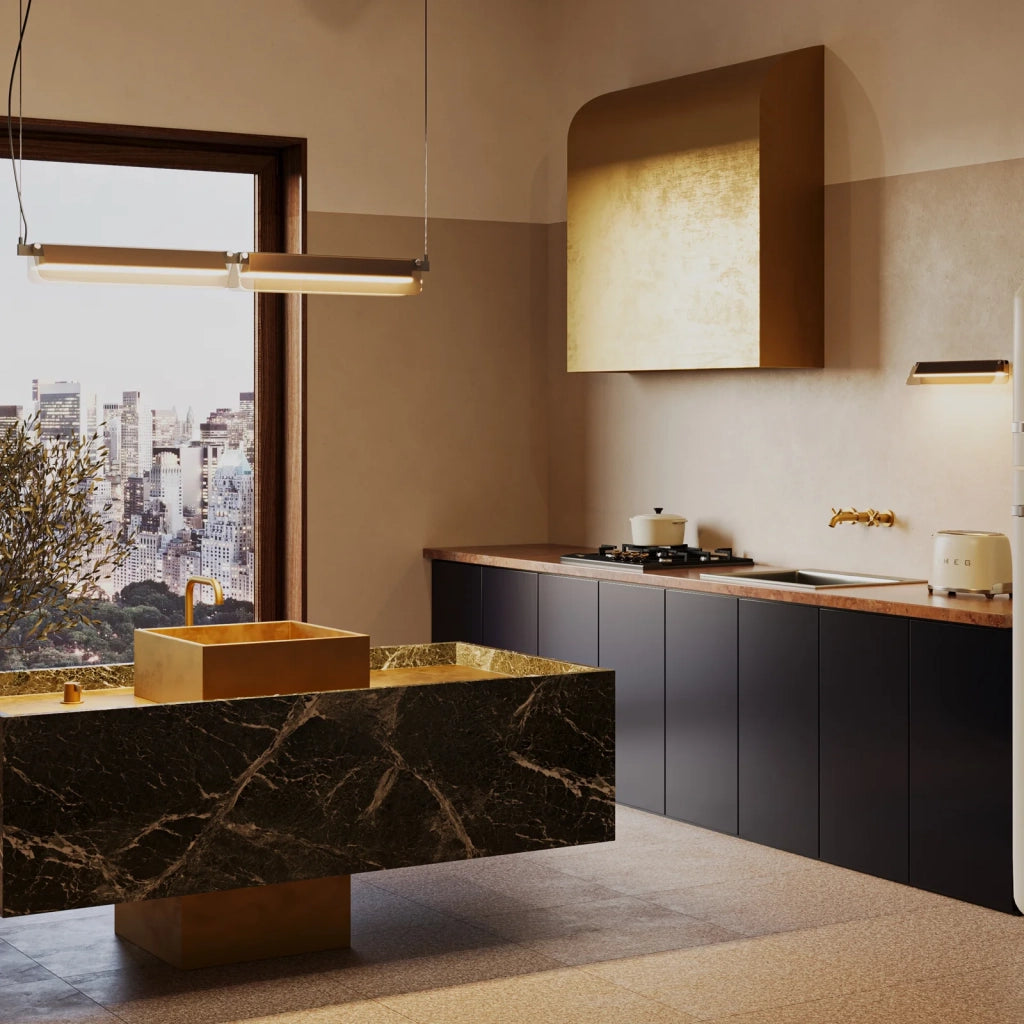 Maytoni Applique moderna Flat 1 luce LED integrato nero metallo vetro