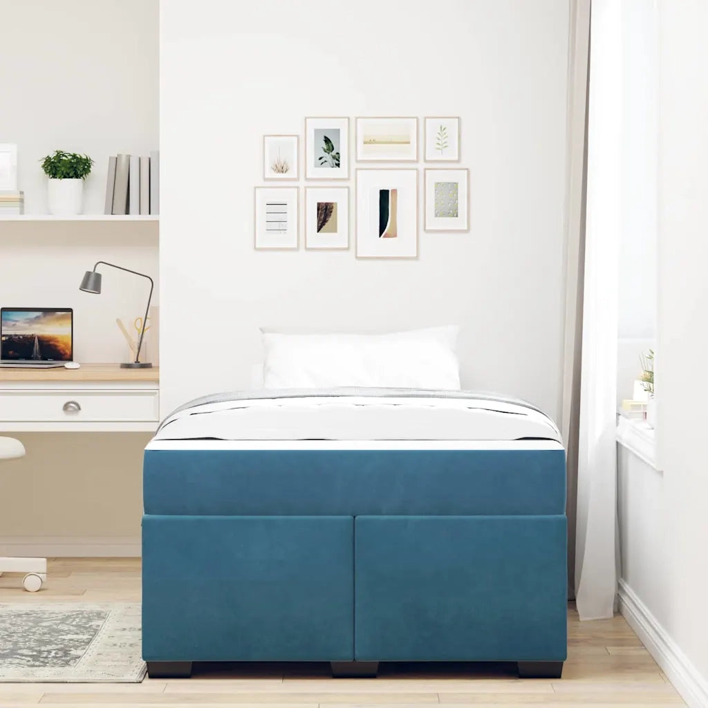 Struttura del letto Blu Scuro 120 x 190 cm Tessuto 3399282