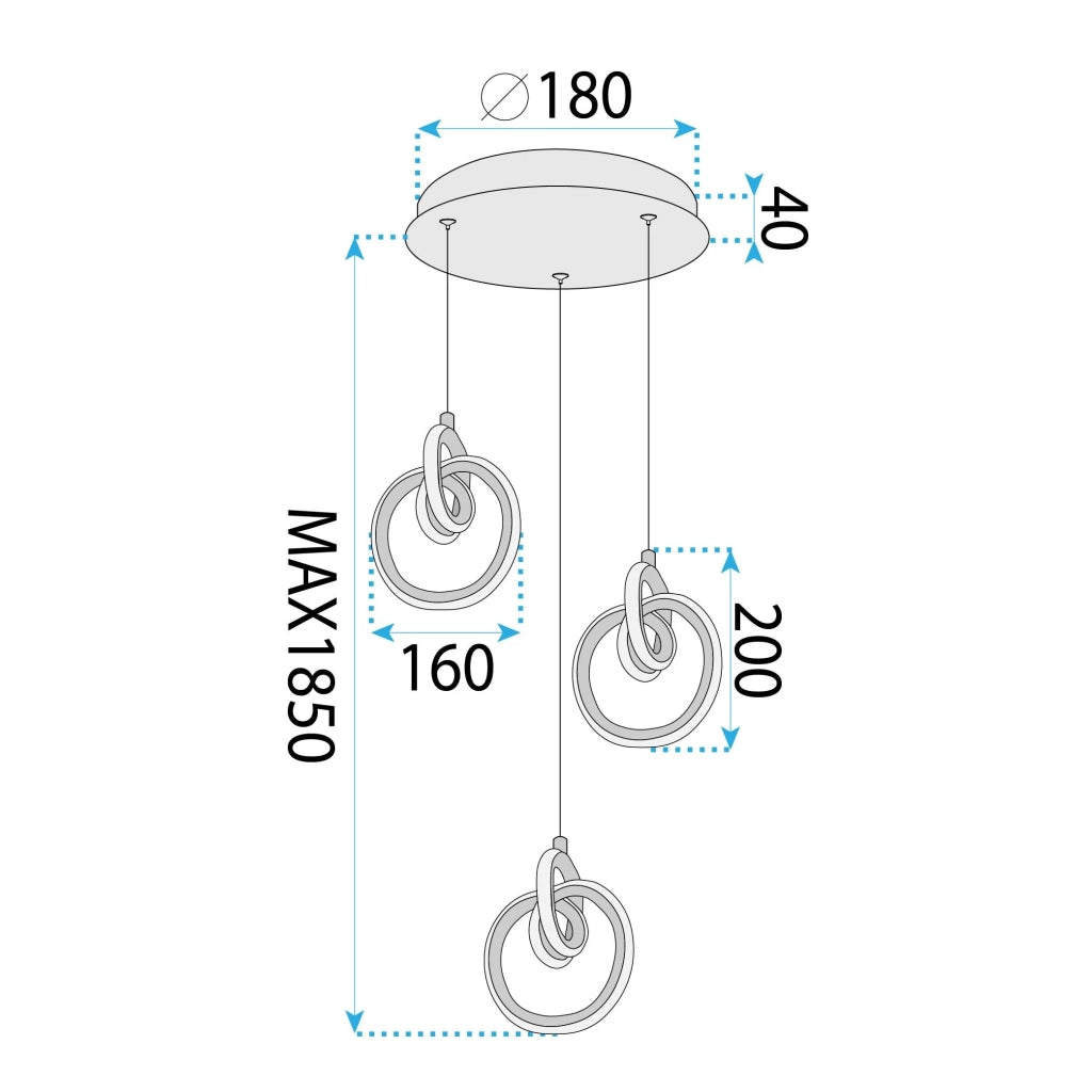Lampada Led Lhj093-3cp Gold