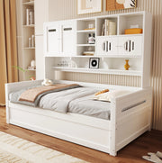 Letto singolo 90x200 cm con contenitore idraulico in legno di pino bianco