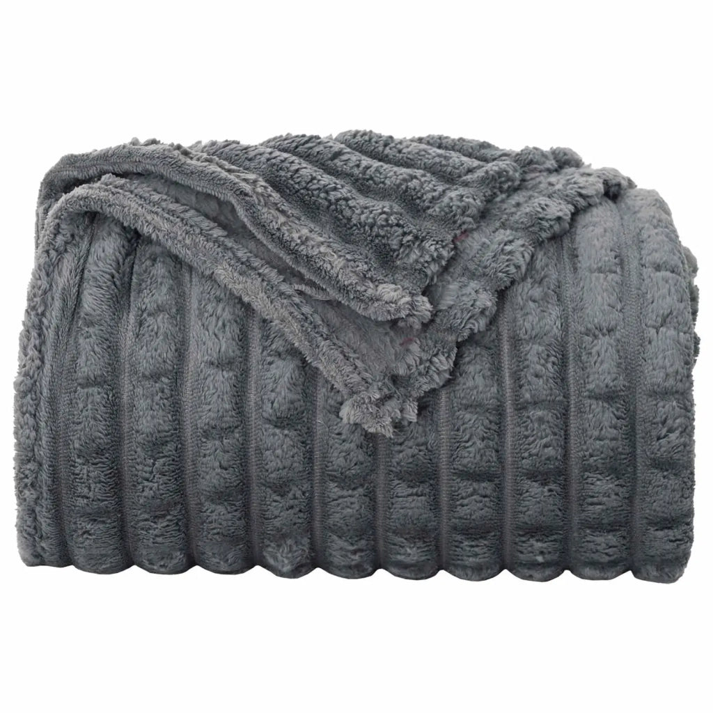 Coperta Grigio scuro 150 x 130 cm Panno