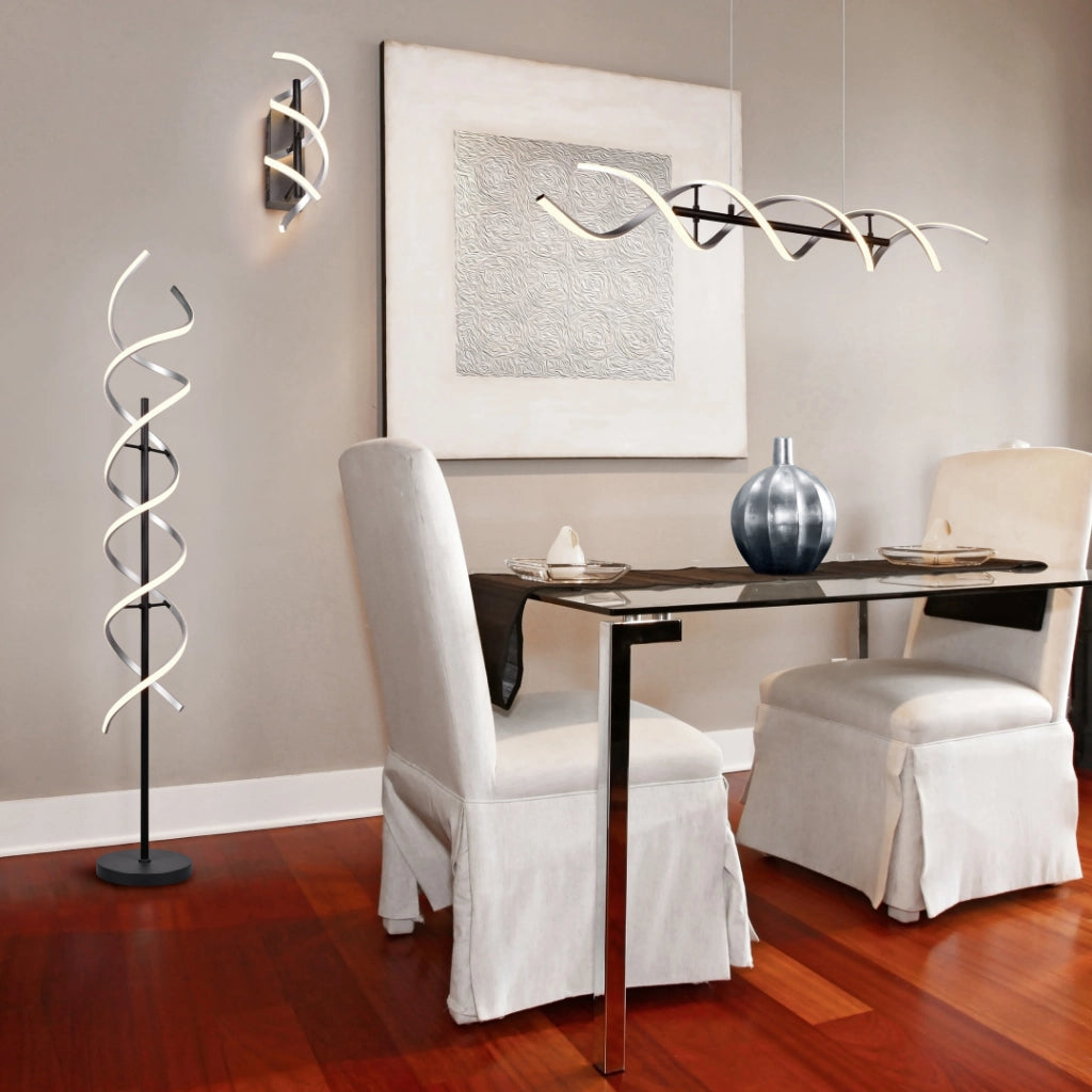 Applique LED, alluminio, , 13,5x47x20,5 cm, Sequence