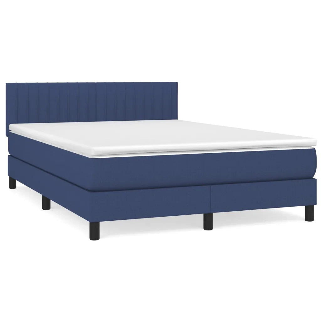 Giroletto a Molle con Materasso Blu 140x200 cm in Tessuto 3140223