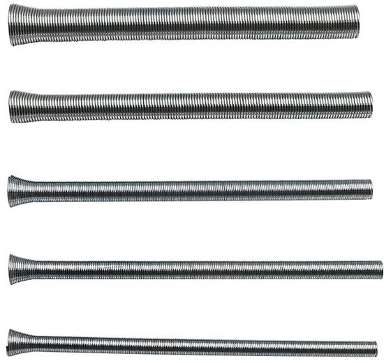 Kit per curvatura tubi - 5 pezzi - per tubi in acciaio, alluminio e PVC - diverse misure 1/4, 5/8, 1/2, 3/8, 1, 2, 5, 16, 5/8 pollici - kit per curvatura tubi a veer - applicabile su grande scala - curvatura tubi