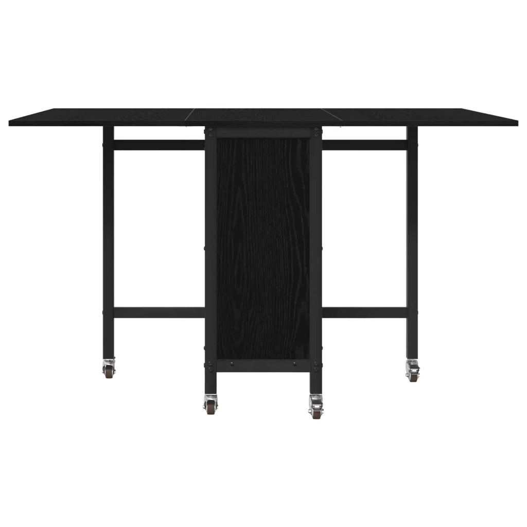 Tavolo da pranzo pieghevole con ruote 130 x 80 x 76,5 cm 8006043
