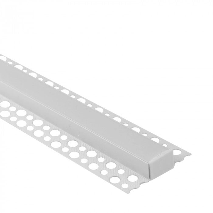 Profilo LED GNS01 a parete bianco diffusore opale 1m