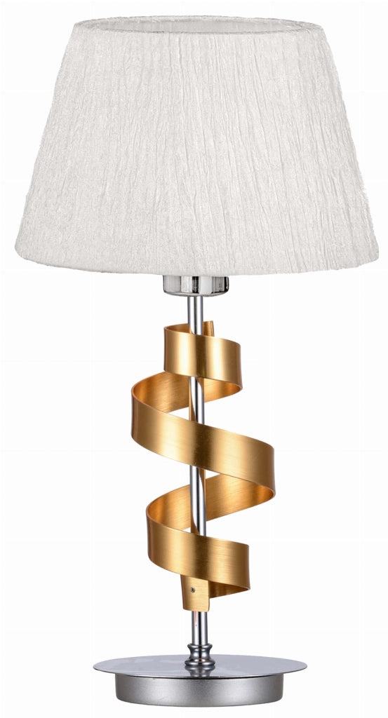 Lampada da tavolo Candellux Denis cromata, E27 46cm