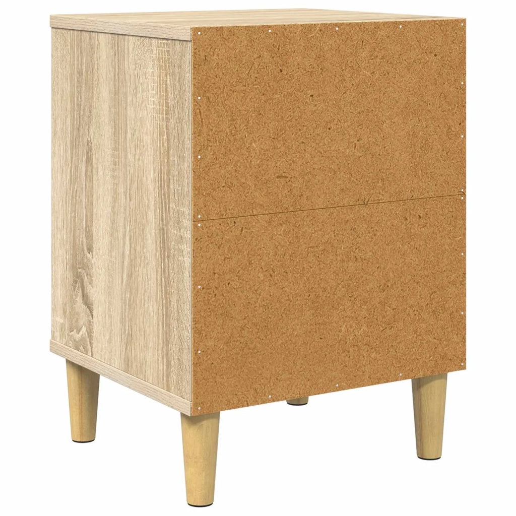 Armadio da Notte ELBURG 2 pz Rovere Sonoma 36 x 33 x 50 cm 8007198