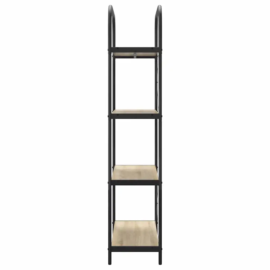 Libreria-Scaffale per Libri-Mobile di Stoccaggio Rovere Sonoma 80 x 30 x 146 cm Legno multistrato 959625