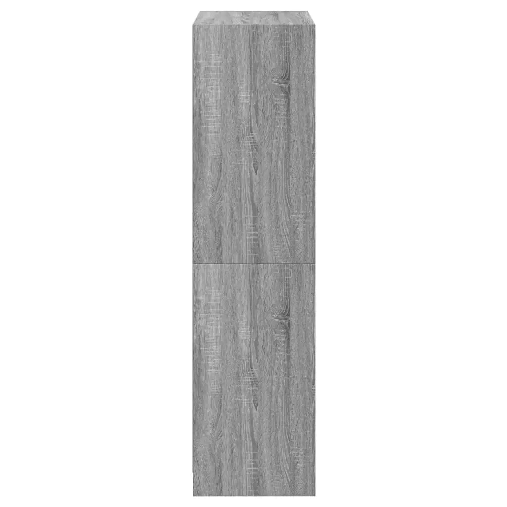 Credenza con Ante Grigio Sonoma 68x37x142 cm Legno Multistrato 3295862