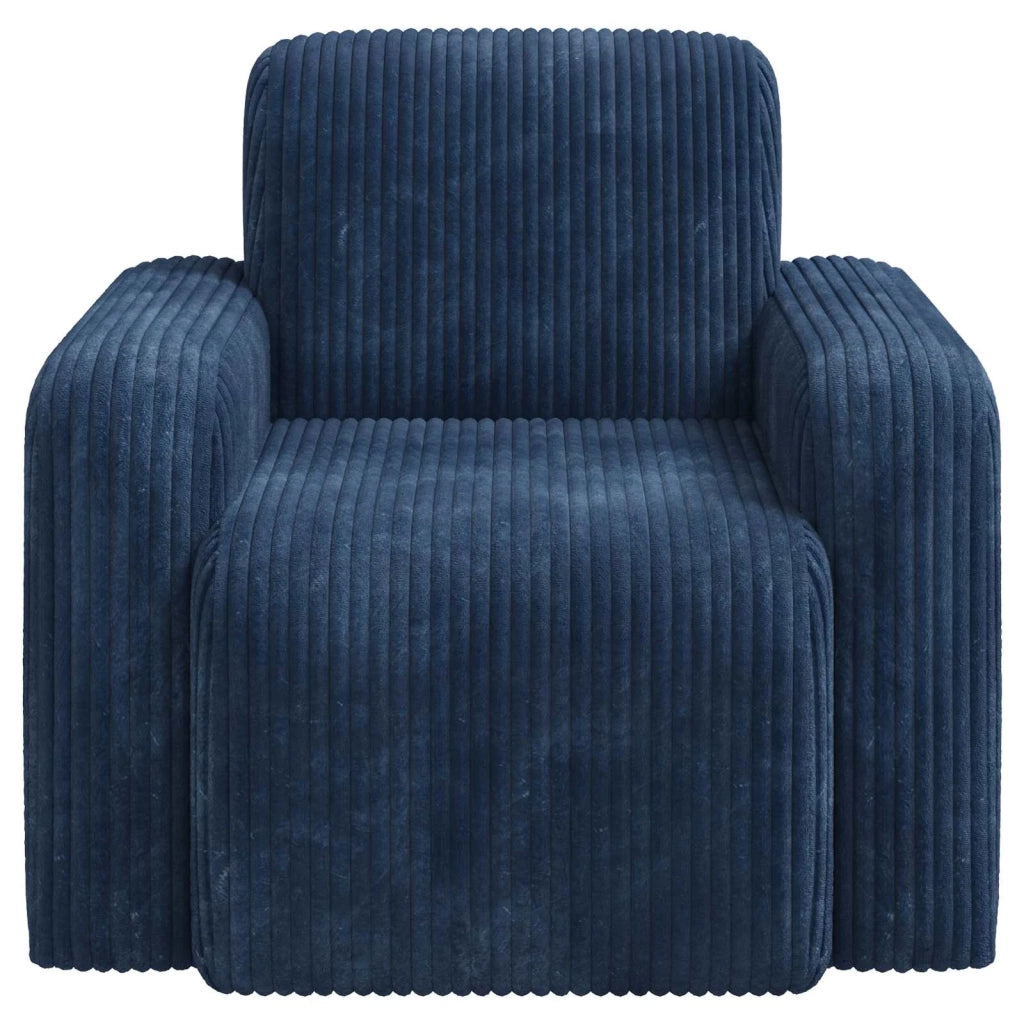 Poltrona-Divano Sedia Blu navy corduroy