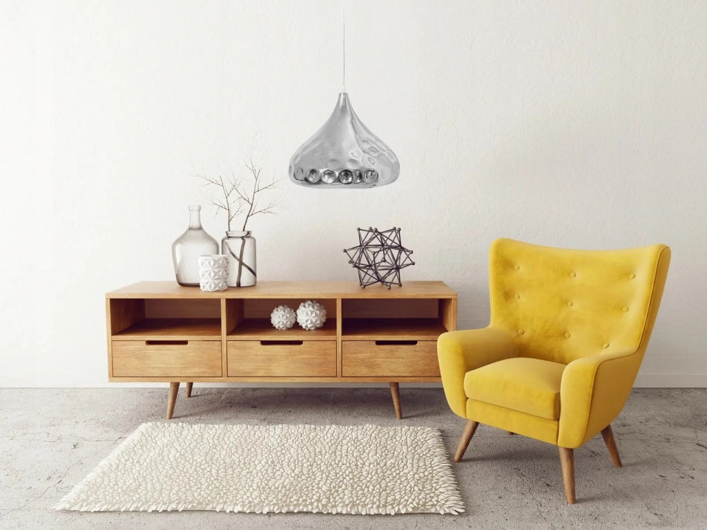 Lampada Da Soffitto Rispecchiata Silver APP272-1CP